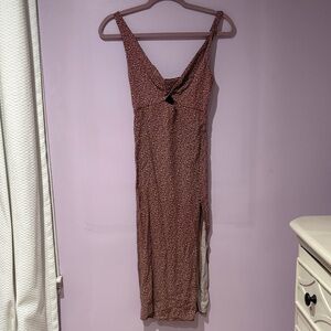 Abercrombie & Fitch Brown Midi Dress